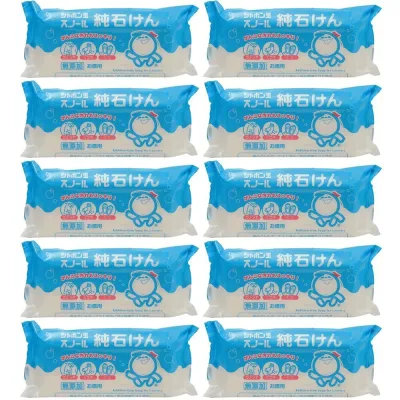 【セット品】シャボン玉 スノール 純石けん 180g (10個)