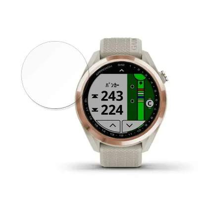 【お買い物マラソンポイント2倍】 保護フィルム GARMIN Approach S42 向けの フィルム 【曲面対応 光沢仕様】 キズ修復 日本製
