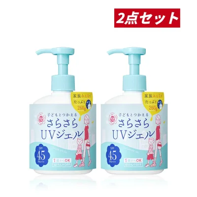 【マラソン期間中ポイント5倍!】【即納】【2026年2月19日〜数量限定・シーズン限定発売・国内正規品・まとめ買い・送料無料】石澤研究所 紫外線予報 さらさらUVジェルF 260g×2個セット 日やけ止め【4992440039015-2】