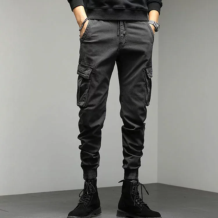 カーゴパンツ イージーパンツ パンツ ジョガーパンツ ワークパンツ スリム メンズ 細身 スキニーパンツ 脚長 美脚 カーゴ カジュアルパ