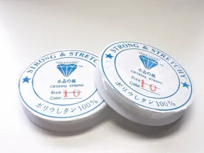 メール便OK!ブレスレット用 シリコンゴム 各サイズ 0.6mm 0.8mm 1mm