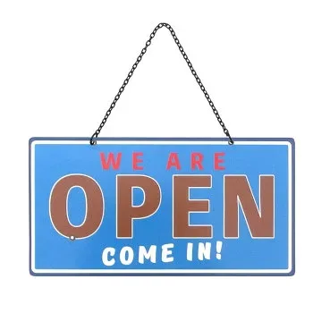 メタルOPEN/CLOSEサイン RESUME TIME BR/BL DE057576【送料無料】