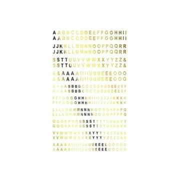 TSUMEKIRA(ツメキラ) es ミニアルファベット ゴールド (ジェル専用) ES-MNA-103【送料無料】 メール便対応商品