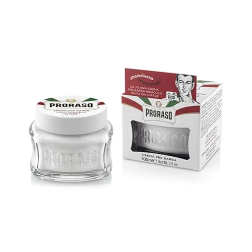 PRORASO (ポロラーソ) プレシェーブクリーム センシティブ シェービング フォーム 敏感肌用 髭剃りイタリア製 100 100ミリリット