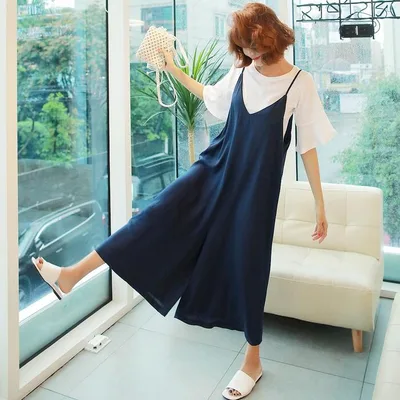 サロペットパンツ オーバーオール パンツ レディース きれいめ カジュアル おしゃれ ロング丈 かっこいい ワイドパンツ 大人 可愛い Vネック シンプル レイヤード ゆったり ネイビー ベージュ 春 夏 秋 20代 30代 40代 50代