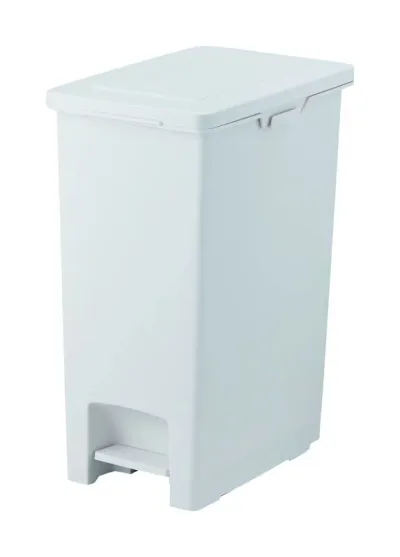 アスベル フタ付きゴミ箱 ECエバンペダル 軽いペダル 45L 白 衛生的 A6891