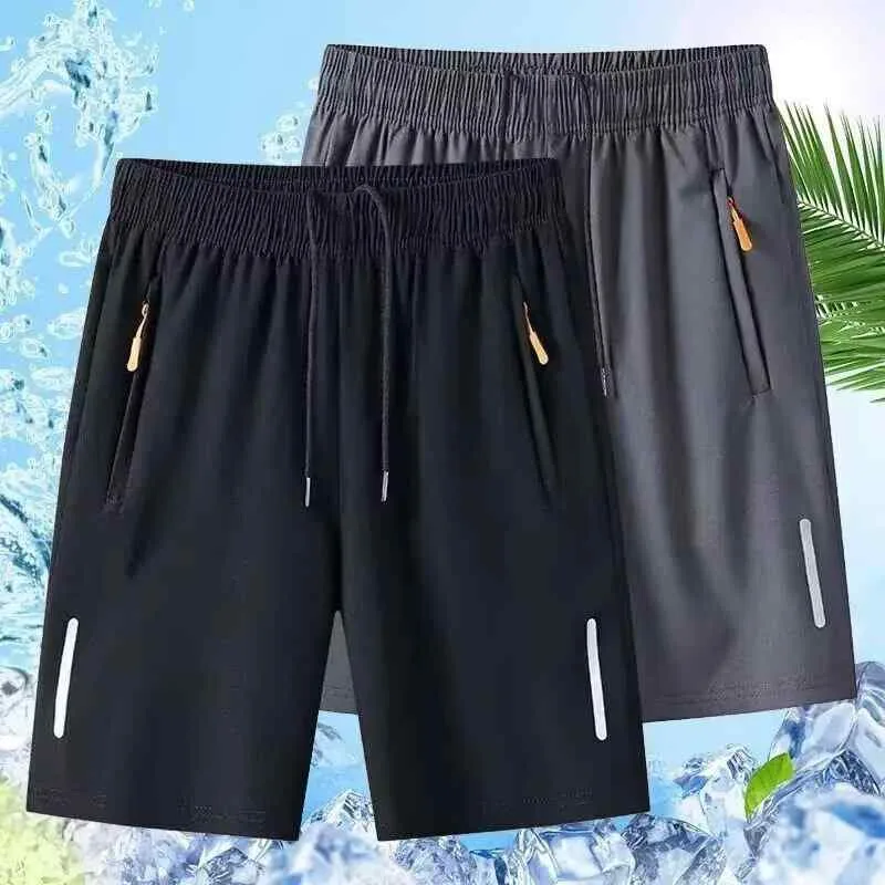 ハーフパンツ メンズ 男性用 接触冷感 吸湿速乾 ランニングパンツ スポーツ 短パン ルームウェア 部屋着 膝上 薄手 ゆったり グレー 黒