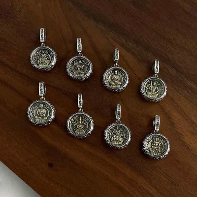 ネックレス メンズ レディース s925 シルバー 六字真言 守護神 ペンダント 祥雲 縁起物 925銀 レトロ お守り アクセサリー