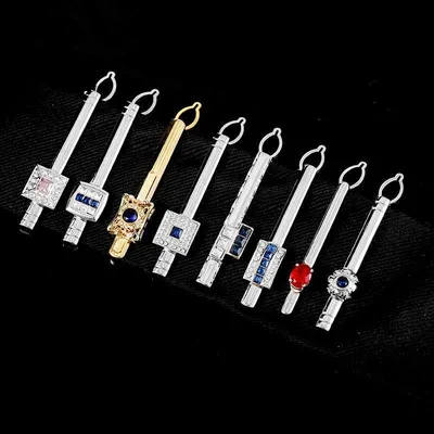 ネクタイピン 男性用 レッドクリスタル ジルコニア 銅製 ビジネス スーツ アクセサリー エレガント スタイリッシュ 電気メッキ加工