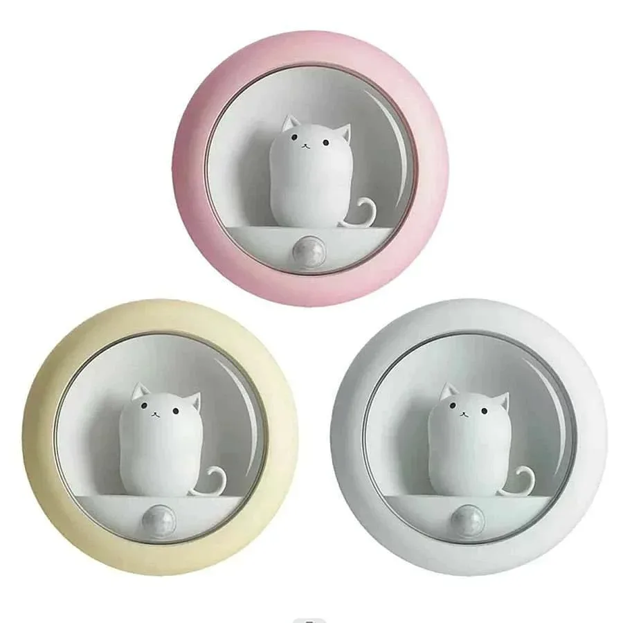 ナイトライト かわいい ネコ センサーライト led 充電式 人感 人感センサー 階段 授乳 ベビー コードレス