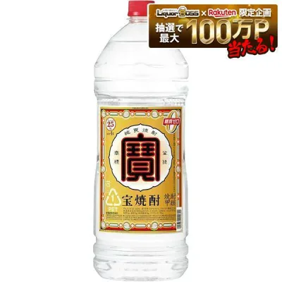 9/15限定P3倍 【最強配送】宝酒造 宝焼酎 25度 エコペット 4000ml 4L 1本【ご注文は4本まで同梱可能】