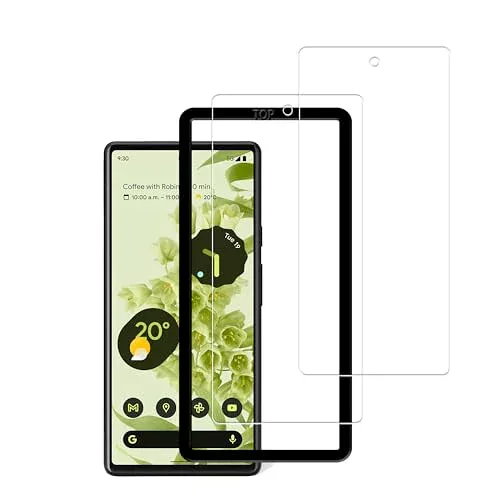 【2枚セット指紋認証】ガイド枠付き KPNS 日本素材製 強化ガラス Google Pixel 6 用 ガラスフィルム 強化ガラス カバー 保護フィルム
