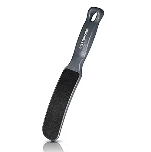 かかと角質取り Steinder フットファイル 簡単 乾湿足用 丸洗いOK かかと削り 角質取り 磨き フットケア, 安全 衛生 かかときれい トラベル 除去 角質リムーバー 旅 (1pcs, グレー)