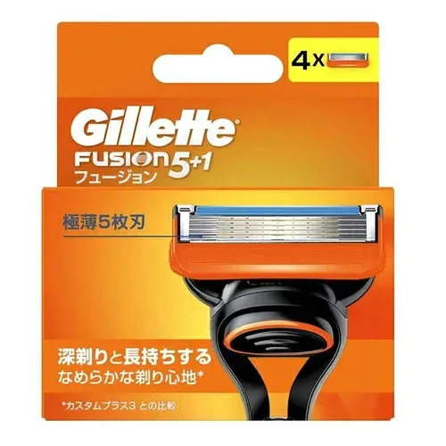 P&Gジャパン ジレット フュージョンマニュアル 替刃4B 替刃 4個入P&G ジレット ギュージョン