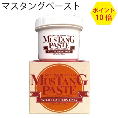 ポイント10倍!レザーメンテナンス・ケア用品 オイル CAPTSTYLE マスタングペースト馬油:100% 100mL 619 正規品