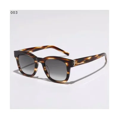 サンローラン SAINT LAURENT SAINT LAURENT サングラス SL M124 ウェリントン型 (003/HAVANA-HAVANA-GREY)