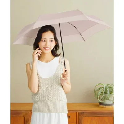 【Wpc.】雨傘 切り継ぎプレーン ミニ 49cm 軽量 晴雨兼用 傘 折りたたみ傘 レディース 女性 通勤 通学 おしゃれ かわいい 母 彼女 誕生日 プレゼント ギフト (ピンク)