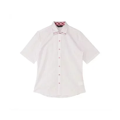トーキョーシャツ TOKYO SHIRTS 【吸水速乾】 ワイド 五分袖 形態安定 レディースシャツ (ピンク)