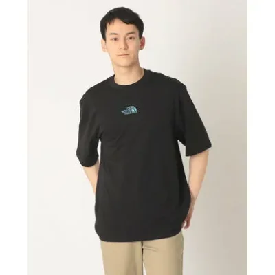 ザ・ノース・フェイス THE NORTH FACE LIQUID LOGO OVERSIZE REGULAR SS TEE Tシャツ 半袖 (ブラック)