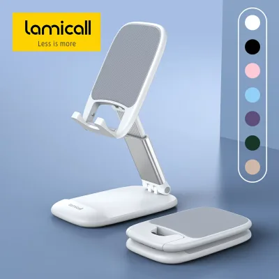 【1年保証・楽天1位】スマホスタンド 折りたたみ 全7色 高さ調整 Lamicall スマートフォン スマホホルダー 角度調節 携帯スタンド 置き台 スマホ台 スマホ立て 卓上 デスク 充電 コンパクト iPhone 18 Duo 17 16 15 14 plus pro promax 13 Android Switch Switch2 スイッチ