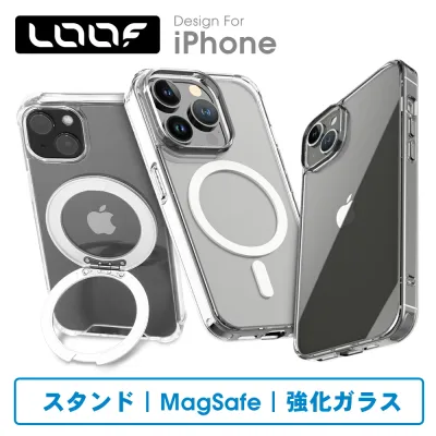 LOOF iPhone 17e 17 Air 16e 16 iPhone 15 14 Pro Max Plus クリアケース iPhoneSE 第3世代 iPhone 12 mini 11 Pro Max ケース カバー クリア 透明 ガラス iPhone SE 第2世代 X Xs Max XR 8 7 6 クリアケース MagSafe インナーシート リング
