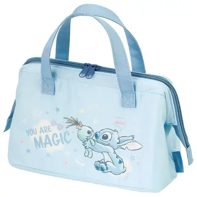 スティッチ ランチバッグ 保冷 保温 がま口型 お弁当かばん ハグ ディズニー キャラクター スケーター
