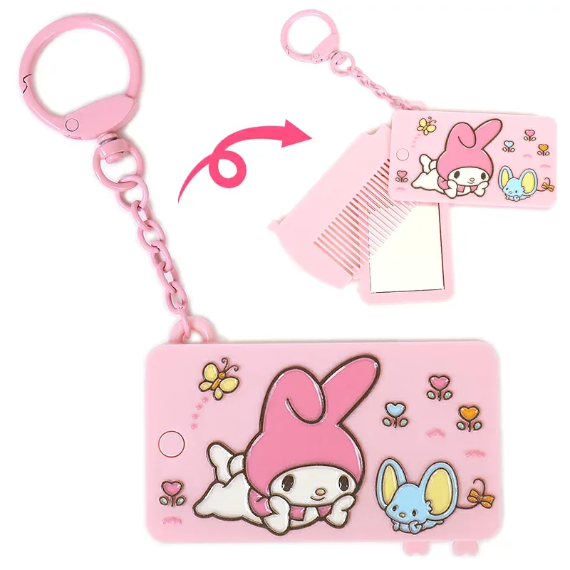 マイメロディ ミニミラー&コームキーホルダー 身の回り雑貨 いつまでもサンリオ キャラクター おしゃれ かわいい