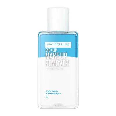 MAYBELLINE(メイベリン) ニューヨーク アイ + リップ メイクアップリムーバー 70ml クレンジングウォーター メイク落とし 化粧落とし 拭き取り