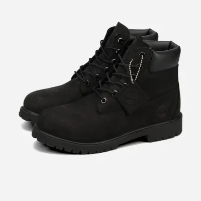 TIMBERLAND 6inch PREMIUM BOOT ティンバーランド 6インチ プレミアム ブーツ 【JUNIOR'S】 BLACK 【レディース】 12907