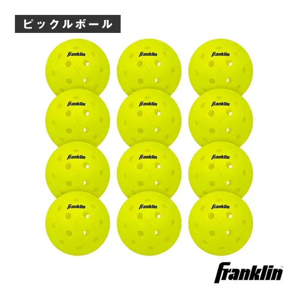 アウトドア用ボール12球入 X-40 OUTDOOR PICKLEALLS 12 Pack Box 52828X フランクリン ピックルボールボール
