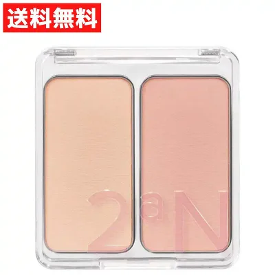 2aN チーク デュアルチーク 08 ヌード ヘイズ NUDE HAZE 韓国 コスメ 多幸感 淡い コーラル ピンク メイク イエベ 春 秋 さらさら パウダー ふんわり かわいい ツヤ 明るい 肌 春メイク