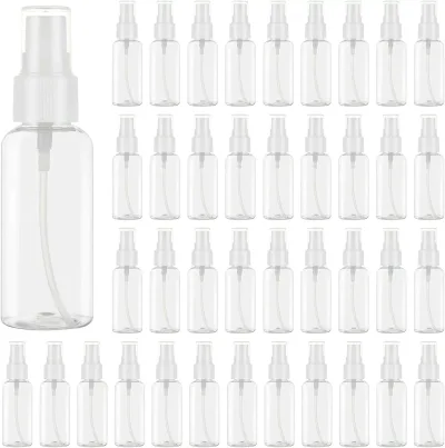 50個セット スプレーボトル 50ml スプレーボトル アルコール対応 化粧水 香水 極細ミスト スプレー容器 透明 霧吹き 漏れ防しデザイン