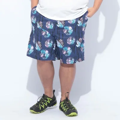 B&T CLUB ビーアンドティークラブ 総柄 メッシュインナー スイムショーツ SZ04 大きいサイズ メンズ ボトムス スイムパンツ ショーツ 水着 レジャー 春 夏