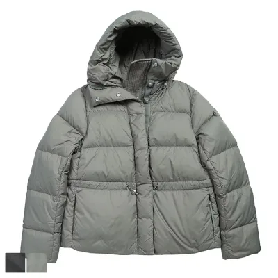 カナダグース ダウン ブルゾン レディース CANADA GOOSE ロゴ フード付き フルジップ ダウンジャケット MONTGOMERY モントゴメリー CGL3042WT ブランド アウター ブラック カーキ
