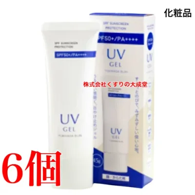 雪肌美人UVジェル 45g 6個化粧品 雪の元本店 SPF50+ PA++++ 日焼け止め UVケア