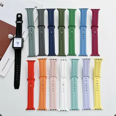 AppleWatchバンドシリコンおしゃれアップルウォッチバンド38mm40mm41mm42mm44mm45mmiWatchSeries87654321SE対応スポーツバンド交換ベルト柔らかい通気耐衝撃防汗男性女性