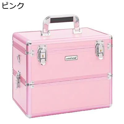 メイクボックス プロ用 大容量 収納ケース ナイロン 仕切り付き 宝石箱 メイク道具収納 化粧道具入れ リップ メイク用具たくさん収納 お手入れも簡単 ヘアスタイリストメイクアップケース 出張 旅行用 おしゃれ