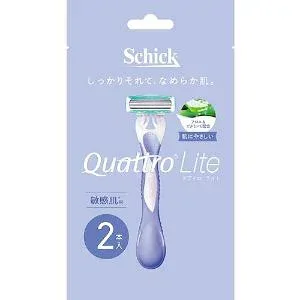 シック クアトロライト 敏感肌用(2本入) 女性用カミソリ 4枚刃