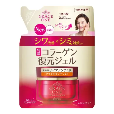 【コーセーコスメポート】グレイスワン 薬用 リンクルリペアジェル つめかえ用 (90g)