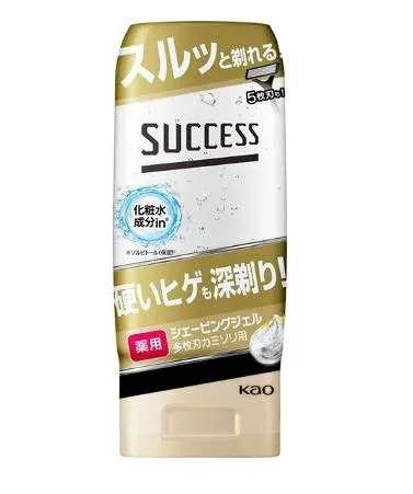 【花王】サクセス薬用シェービングジェル 多枚刃カミソリ用 180g(医薬部外品)
