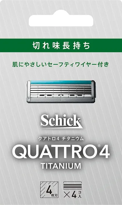 クアトロ4チタニウム替刃(4コ入)