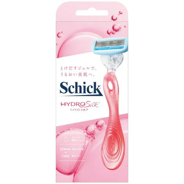シック Schick(シック)ハイドロシルク ホルダー 本体(刃付き)+替刃1コ 剃刀 ボディ用 体用 女性用 美容ジェル