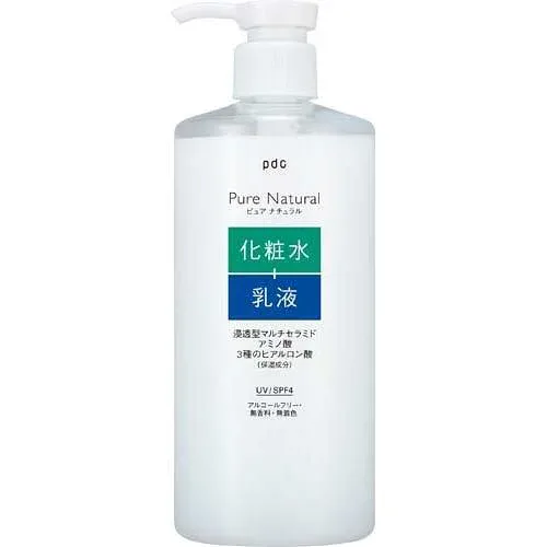 pdc ピュアナチュラル エッセンスローションUV 大容量 400ml モイスト 化粧水 乳液
