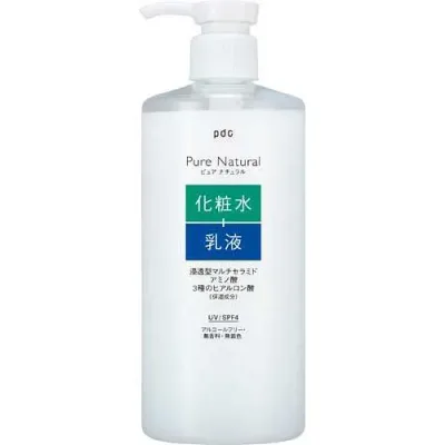 pdc ピュアナチュラル エッセンスローションUV 大容量 400ml モイスト 化粧水 乳液