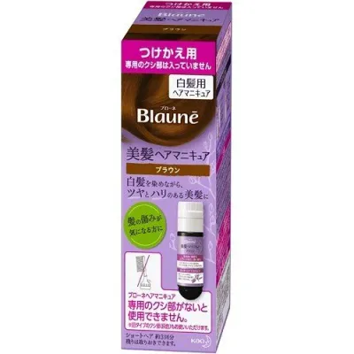 ブローネ ヘアマニキュア ブラウン つけかえ用(72g(リムーバー8ml)) 白髪隠し 付け替え用 白髪染め