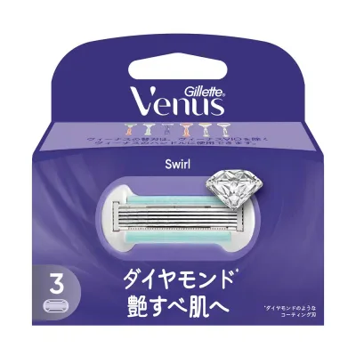 P&G ヴィーナス艶すべ肌替刃3B ダイヤモンド シェーピング T字カミソリ