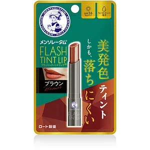 ロート製薬|ROHTO メンソレータム フラッシュティントリップ 2g ブラウン ティント効果 美発色 保湿 無香料