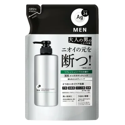 エージーデオ24メン 薬用メンズボディクレンズ つめかえ用 420mL 洗浄 全身爽快 ニオイ 殺菌 汗臭