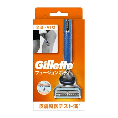 P&G ジレット ジレット フュージョン ボディ 本体+替刃 1個 ジレット独自の+1ピンポイントトリマー