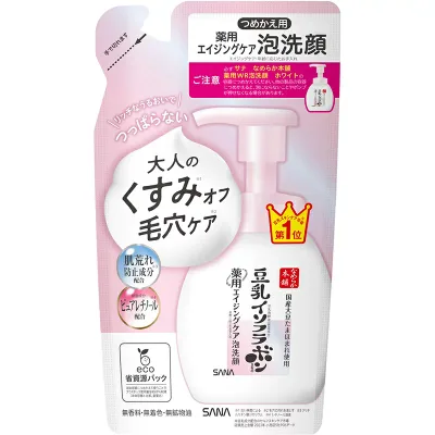 なめらか本舗 薬用WR泡洗顔 ホワイト つめかえ用(180ml) ホワイト つめかえ用 泡洗顔 リッチな弾力泡 ハリ 透明感